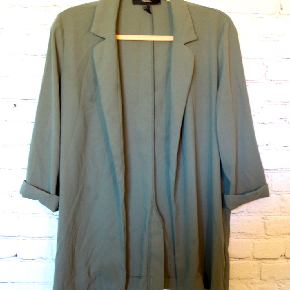 Green forever 21 blazer